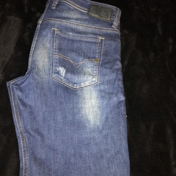 Diesel D.N.A. Slim Skinny Fit Jeans Distressed